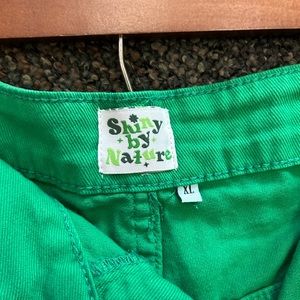 XL Green Denim Short